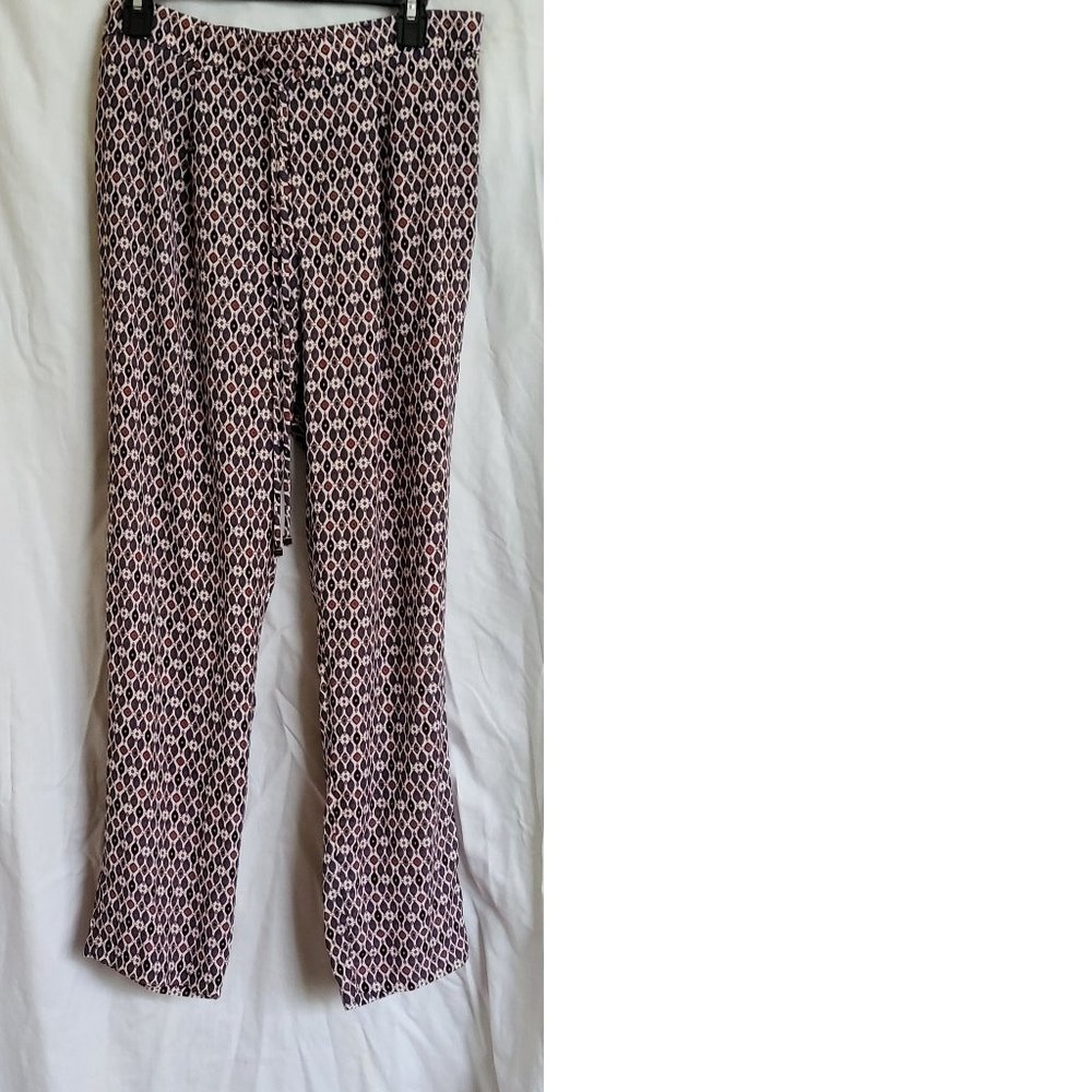 Harlowe & Graham Printed Front Tie Pant